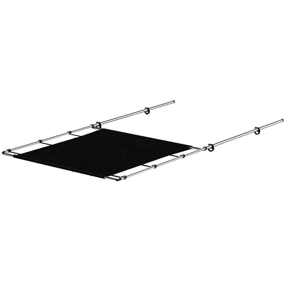 SURESHADE PTX POWER SHADE - 63" WIDE - STAINLESS STEEL - BLACK