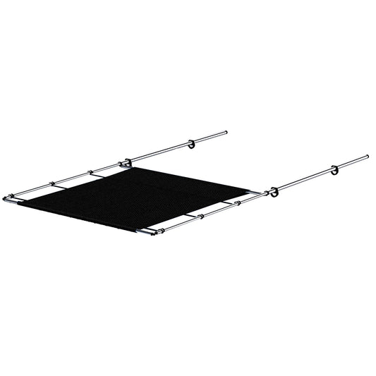 SURESHADE PTX POWER SHADE - 69" WIDE - STAINLESS STEEL - BLACK