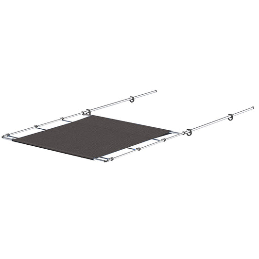 SURESHADE PTX POWER SHADE - 57" WIDE - STAINLESS STEEL - GREY