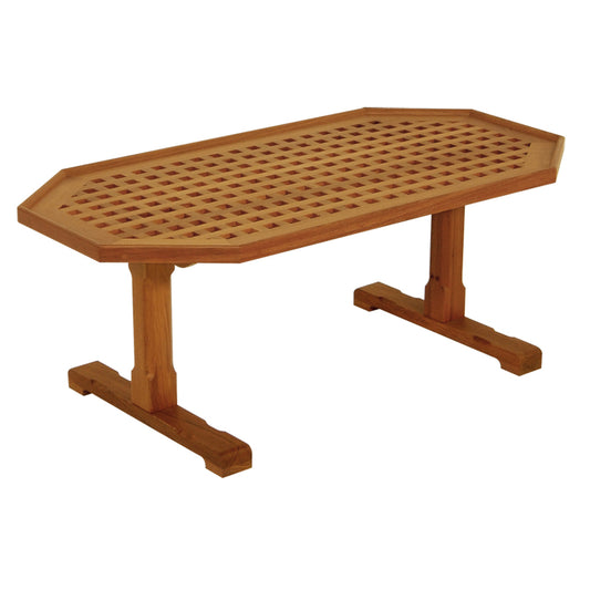 WHITECAP COFFEE GRATE TABLE - TEAK