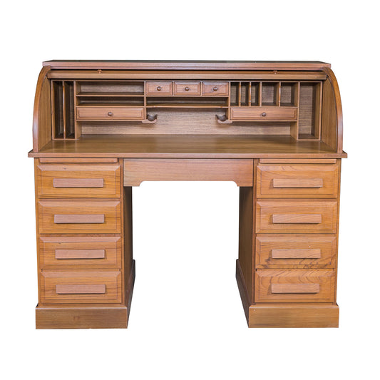 WHITECAP ROLL TOP DESK (OILED) - TEAK