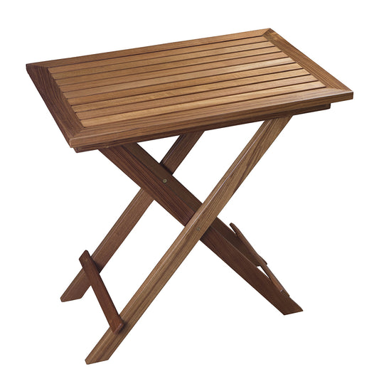 WHITECAP FOLDING SLAT TABLE - TEAK
