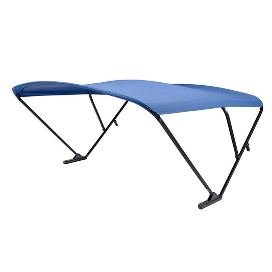 SURESHADE POWER BIMINI - BLACK ANODIZED FRAME - PACIFIC BLUE FABRIC