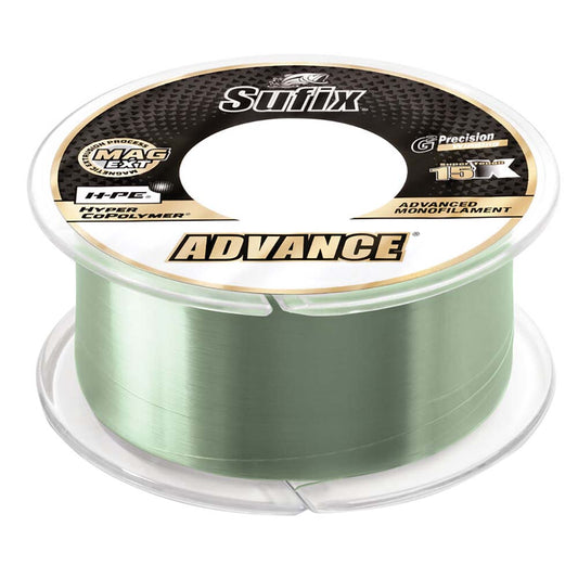 SUFIX ADVANCE&REG; MONOFILAMENT - 14LB - LOW-VIS GREEN - 330 YDS