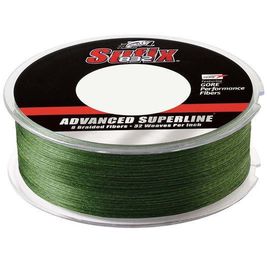 SUFIX 832&REG; ADVANCED SUPERLINE&REG; BRAID - 6LB - LOW-VIS GREEN - 600 YDS