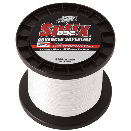 SUFIX 832&REG; ADVANCED SUPERLINE&REG; BRAID - 6LB - GHOST - 3500 YDS