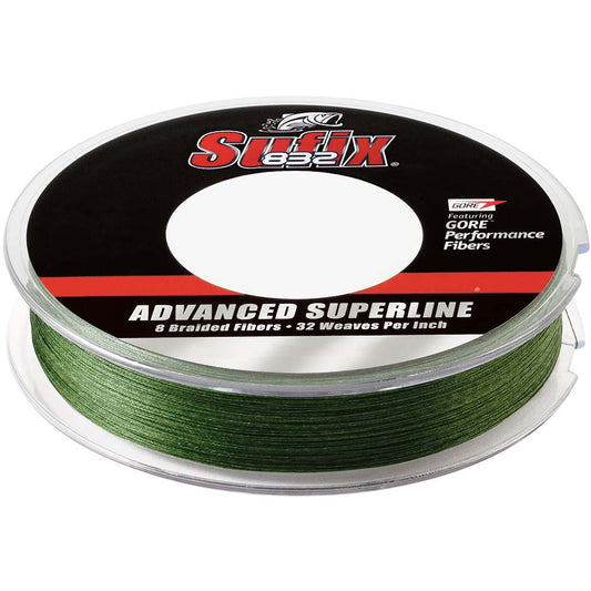 SUFIX 832&REG; ADVANCED SUPERLINE&REG; BRAID - 8LB - LOW-VIS GREEN - 300 YDS