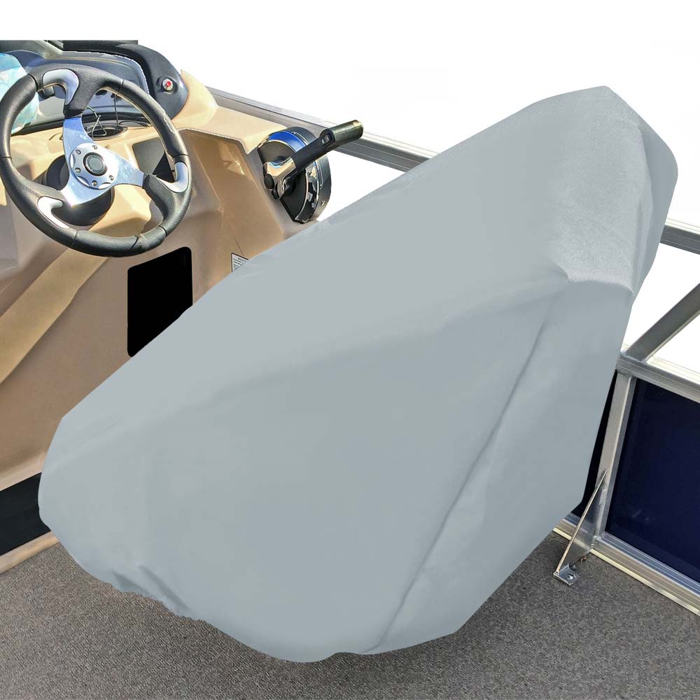 CARVER POLY-FLEX II CAPTAIN&#39;S CHAIR COVER - FITS UP TO 32&PRIME;H X 26&PRIME;W X 25&PRIME;D - GREY