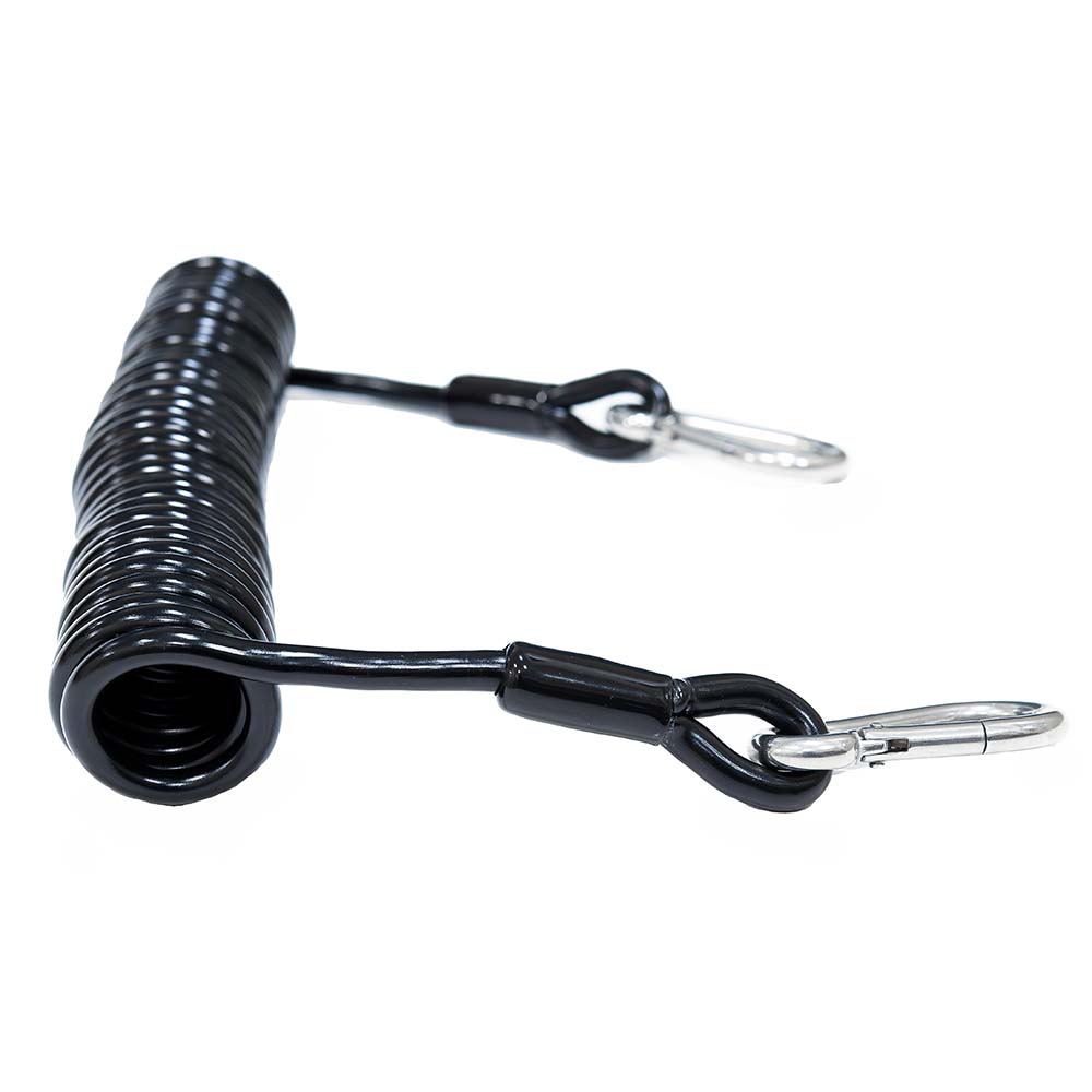 TIGRESS HEAVY-DUTY COILED SAFETY TETHER - 1200LBS