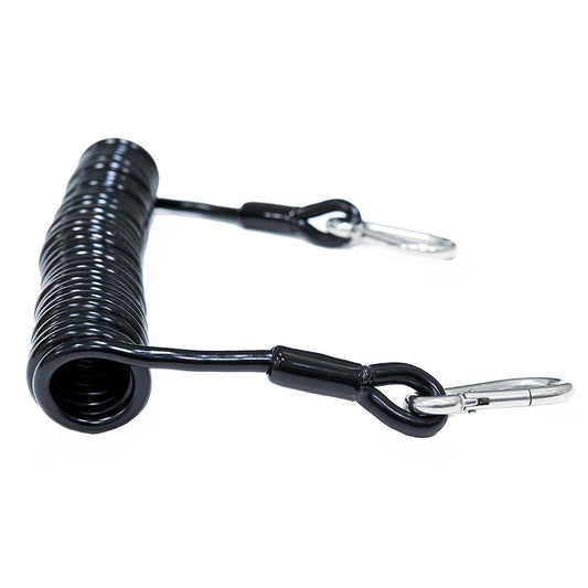 TIGRESS HEAVY-DUTY COILED SAFETY TETHER - 1200LBS