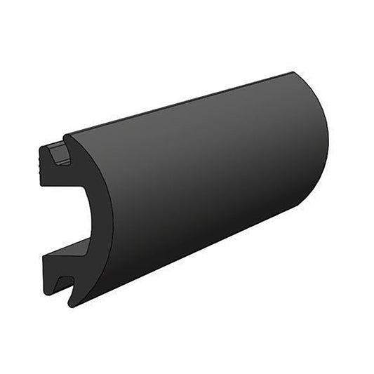 TACO 70&#39; FLEXIBLE BLACK RUB RAIL INSERT 1-3/16" X 1/2"