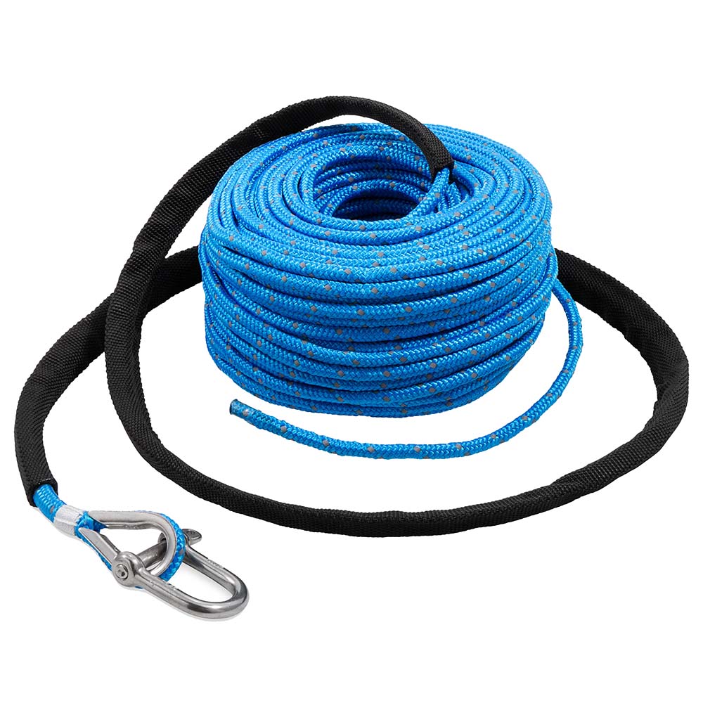 TRAC OUTDOORS ANCHOR ROPE - 3/16" X 100&#39; W/SS SHACKLE