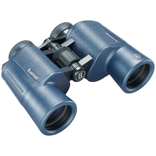 BUSHNELL 12X42MM H2O BINOCULAR - DARK BLUE PORRO WP/FP TWIST UP EYECUPS