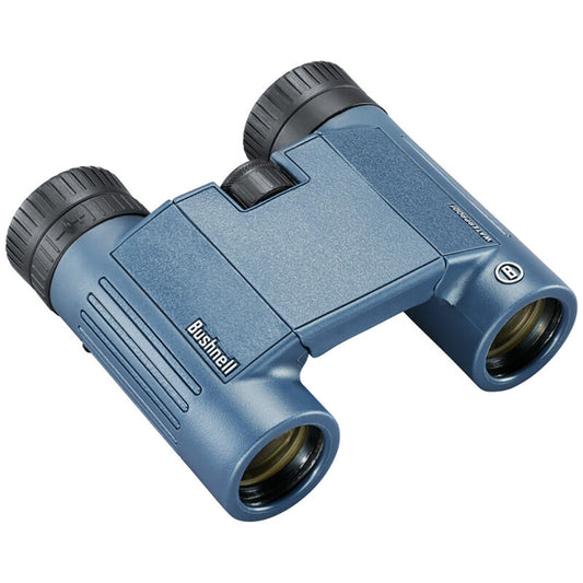 BUSHNELL 12X25MM H2O BINOCULAR - DARK BLUE ROOF WP/FP TWIST UP EYECUPS