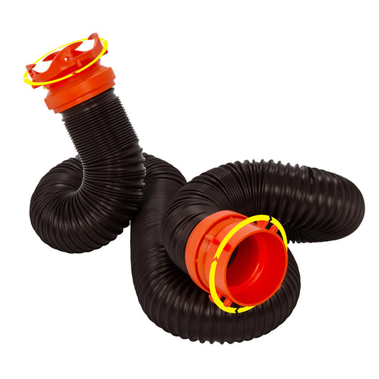 CAMCO RHINOFLEX 10&#39; SEWER HOSE EXTENSION W/SWIVEL BAYONET &AMP; LUG