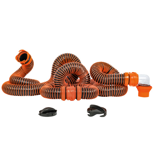 CAMCO RHINOEXTREME 20&#39; SEWER HOSE KIT W/4 IN 1 ELBOW CAPS