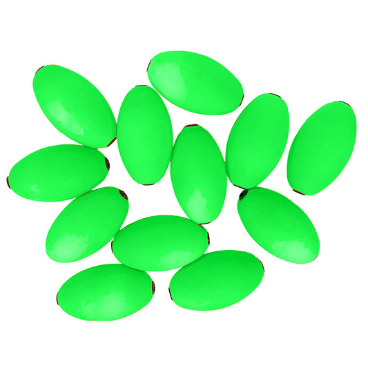 TIGRESS OVAL KITE FLOATS - GREEN *12-PACK