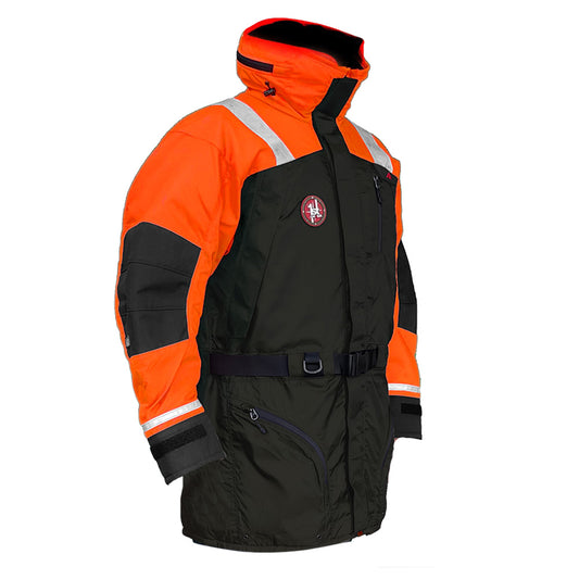 FIRST WATCH AC-1100 FLOTATION COAT - HI-VIS ORANGE/BLACK - XXL