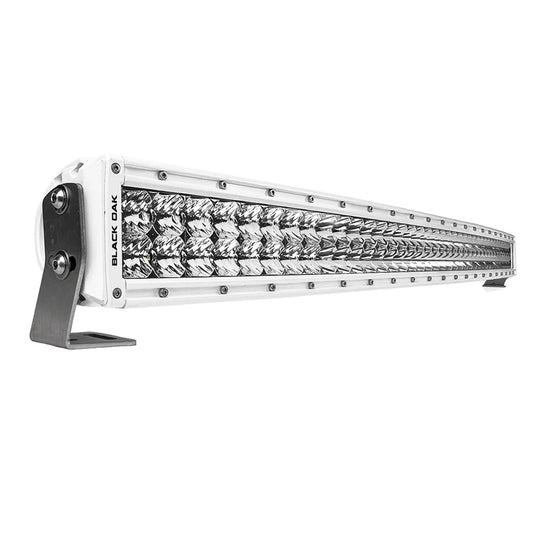 BLACK OAK PRO SERIES 3.0 CURVED DOUBLE ROW 40" LED LIGHT BAR - COMBO OPTICS - WHITE HOUSING