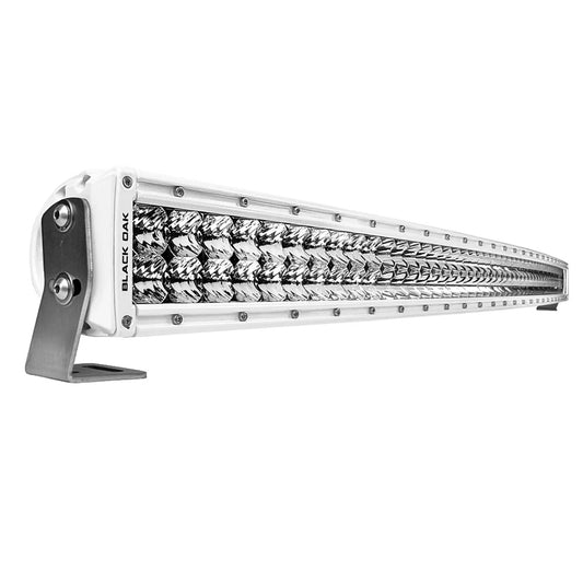 BLACK OAK PRO SERIES 3.0 CURVED DOUBLE ROW 50" LED LIGHT BAR - COMBO OPTICS - WHITE HOUSING