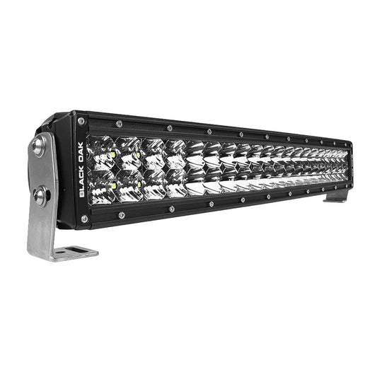 BLACK OAK PRO SERIES 3.0 CURVED DOUBLE ROW 20" LED LIGHT BAR - COMBO OPTICS - BLACK HOUSING