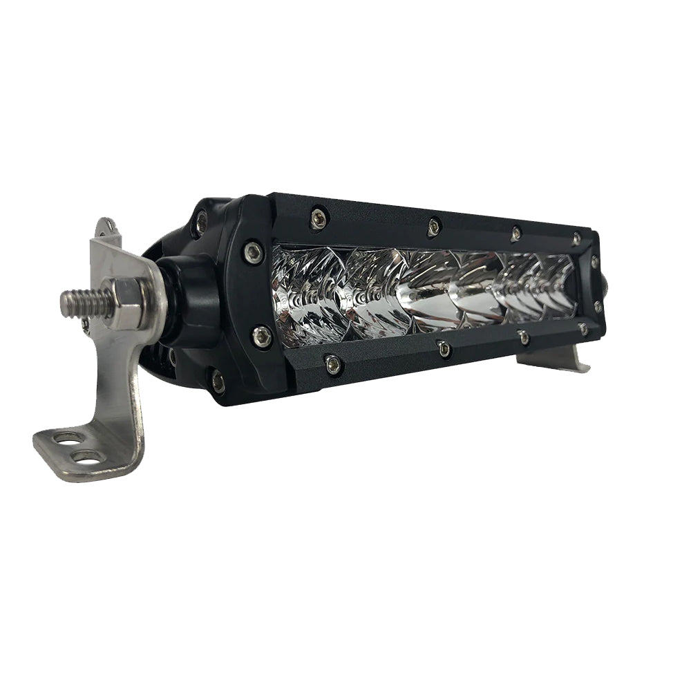BLACK OAK PRO SERIES 3.0 SINGLE ROW 6" LED LIGHT BAR - COMBO OPTICS - BLACK HOUSING