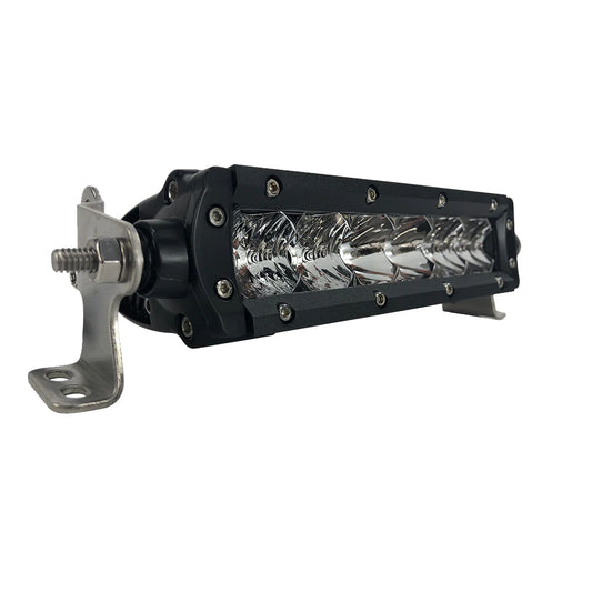 BLACK OAK PRO SERIES 3.0 SINGLE ROW 6" LED LIGHT BAR - COMBO OPTICS - BLACK HOUSING