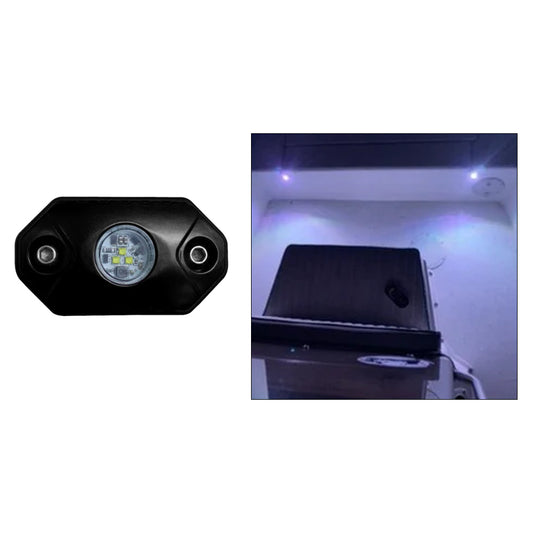 BLACK OAK ROCK ACCENT LIGHT - WHITE - BLACK HOUSING