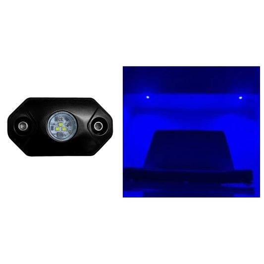BLACK OAK ROCK ACCENT LIGHT - BLUE - BLACK HOUSING