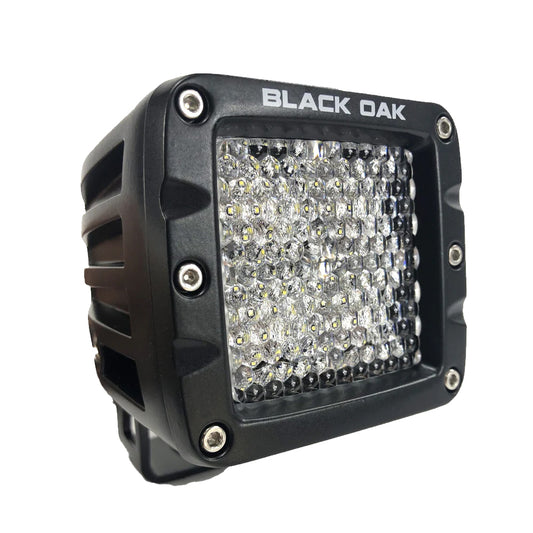 BLACK OAK 2" LED POD LIGHT - DIFFUSED OPTICS - BLACK HOUSING - PRO SERIES 3.0