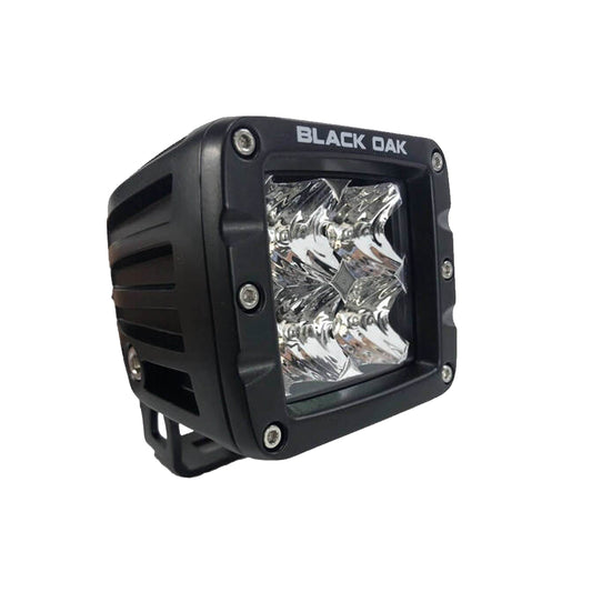 BLACK OAK 2" LED POD LIGHT - SPOT OPTICS - BLACK HOUSING - PRO SERIES 3.0