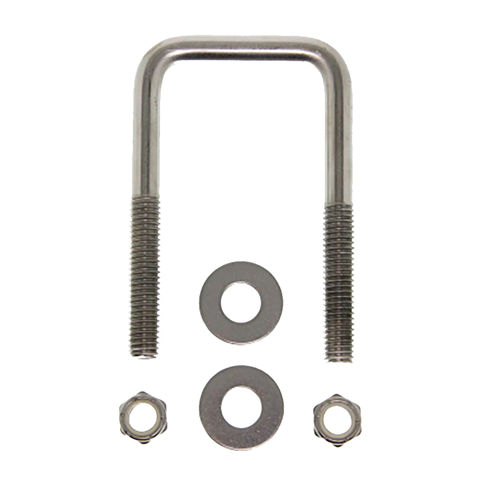 C.E. SMITH ZINC U-BOLT 7/16"-14 X 3-1/8" X 3" W/WASHERS &AMP; NUTS - SQUARE