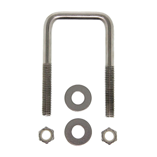 C.E. SMITH ZINC U-BOLT 7/16"-14 X 3-1/8" X 3" W/WASHERS &AMP; NUTS - SQUARE