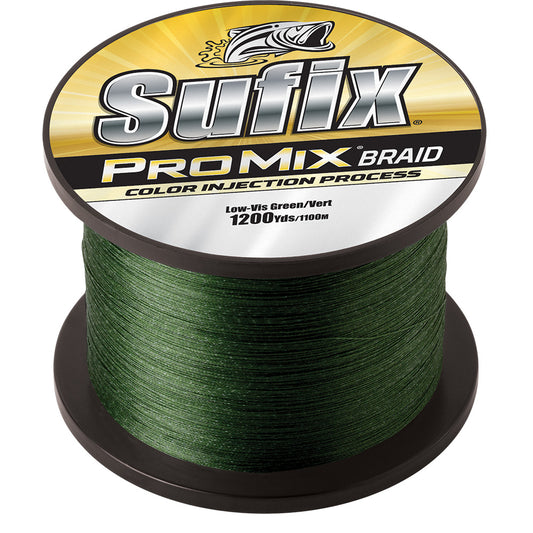 SUFIX PROMIX&REG; BRAID - 10LB - LOW-VIS GREEN - 1200 YDS