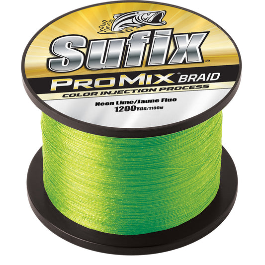 SUFIX PROMIX&REG; BRAID - 40LB - NEON LIME - 1200 YDS