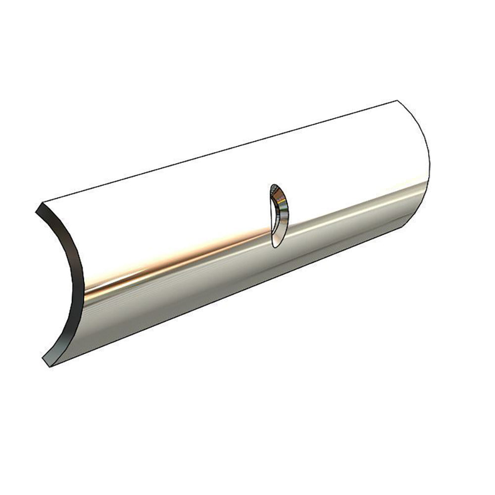 TACO HOLLOW BACK 304 STAINLESS STEEL RUB RAIL INSERT 3/4" X 6&#39;
