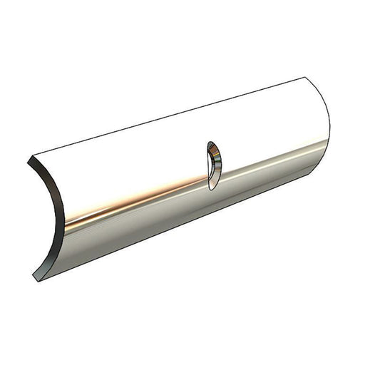 TACO HOLLOW BACK 304 STAINLESS STEEL RUB RAIL INSERT 3/4" X 6&#39;