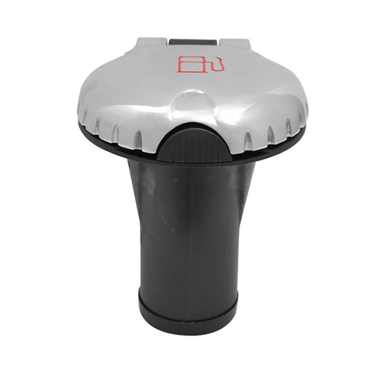 ATTWOOD DECK FILL F/CARBON CANISTER SYSTEM - STRAIGHT BODY &AMP; SCALLOPED CHROME CAP