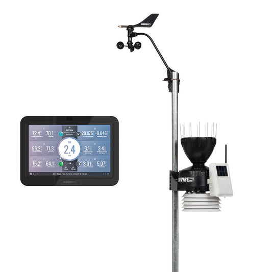DAVIS VANTAGE PRO2 WIRELESS WEATHER STATION W/WEATHERLINK CONSOLE &AMP; STANDARD RADIATION SHIELD