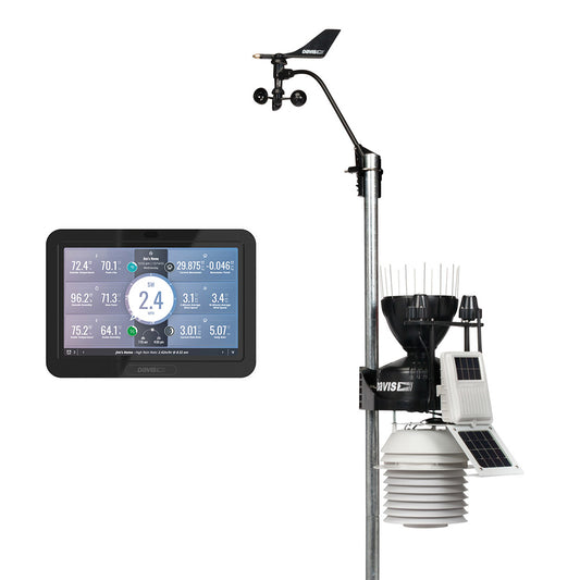 DAVIS VANTAGE PRO2 WIRELESS WEATHER STATION W/WEATHERLINK CONSOLE, 24HR FAN ASPIRATED RADIATION SHIELD, UV &AMP; SOLAR SENSORS