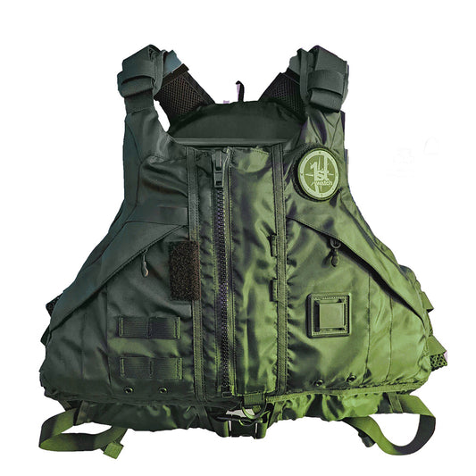 FIRST WATCH AV-1000 KAYAK STYLE DUTY PFD - GREEN - XS/S