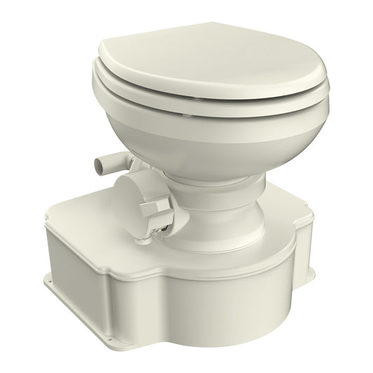 DOMETIC BONE M65 MARINE GRAVITY TOILET - ELONGATED SEAT SIZE W/FOOT PEDAL