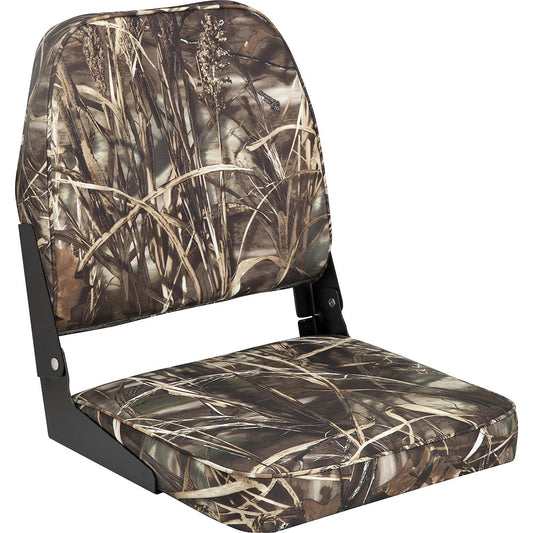 ATTWOOD SWIVL-EZE LOW BACK PADDED FLIP SEAT - CAMO